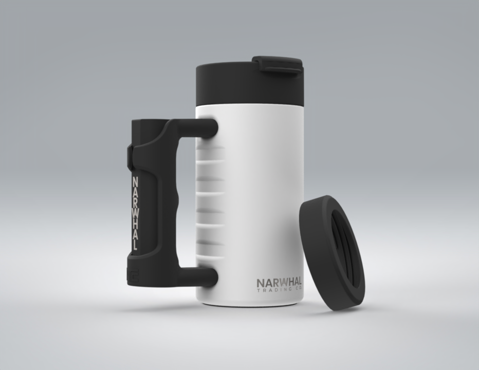 FIRESIDE™ MUG and 3-in-1 CAN COOLER with WARMER HANDLE